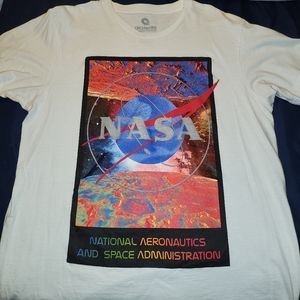 Nasa T Shirt Large White Short sleeve no tags, but like new